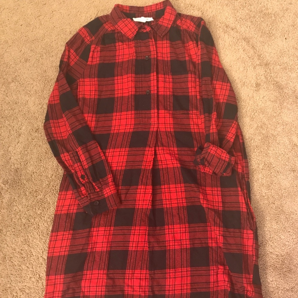 Fall shirt dress